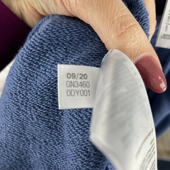 adidas Originals Hoodie With Trefoil logo Blue sz S Pullover Kangaroo Pocket - Picture 8 of 9